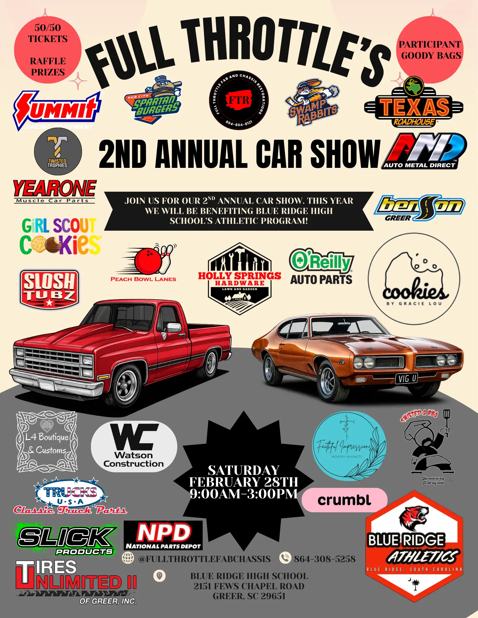2nd Annual Full Throttle Fab & Chassis Car Show – Greer, SC