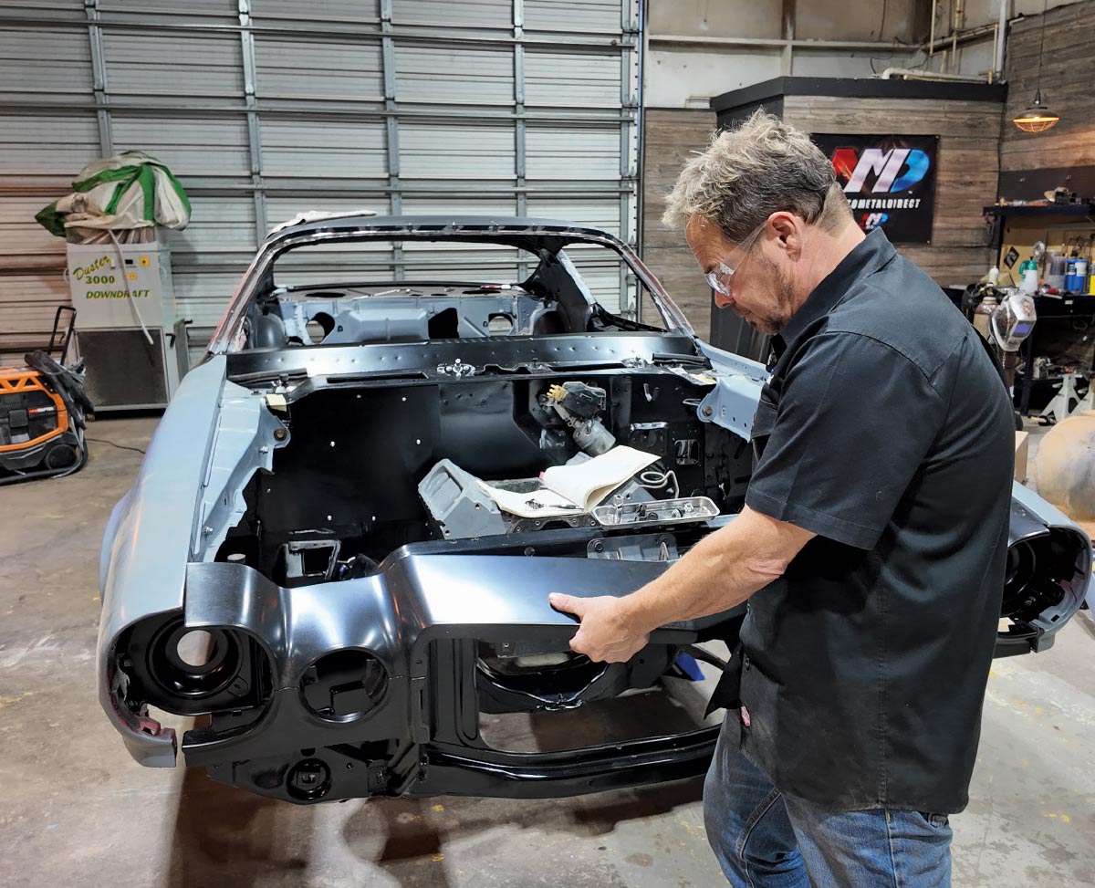 1970-73 Camaro header panel installation